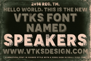 Speakers Vtks Font Download