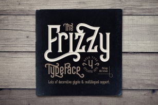 Frizzy vintage font Font Download