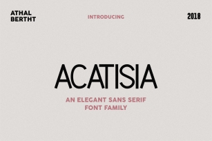 Acatisia regular Font Download