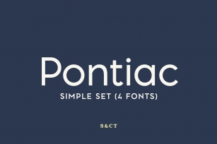 Pontiac Collection (Simple set) Font Download