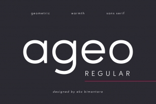 Ageo Regular Font Download