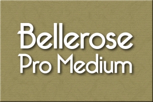 Bellerose Pro Medium Font Download