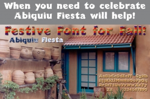 Abiquiu Fiesta: happy font! Font Download