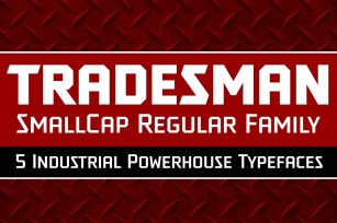 Tradesman SC Family Font Download