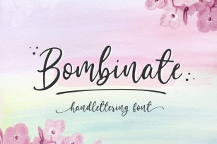 Bombinate // Handlettering Font Download