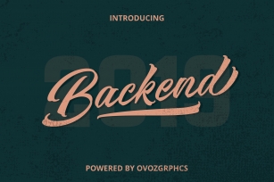 20%OFF BackEnd Font Download