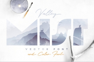 Valley Mist- SVG Color Font Download
