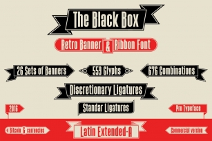The Black Box -Retro banner font- Font Download