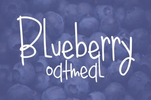 Blueberry Oatmeal Font Download