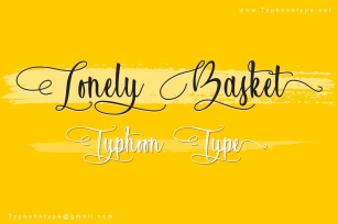 Lonely Basket font Font Download