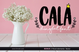 Cala dingbat font-floral elements Font Download