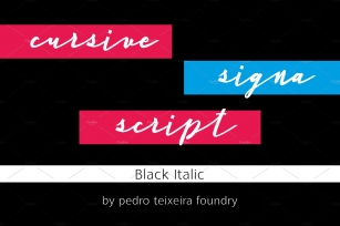 Cursive Signa Script Black Italic Font Download