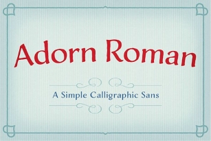 Adorn Roman Font Download