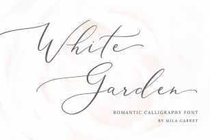 White Garden Calligraphy Logo Font Download