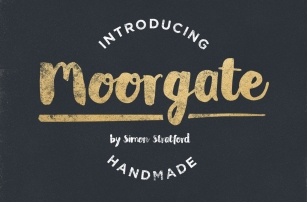 Moorgate brush script font Font Download