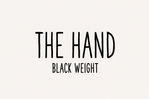 The Hand (Black weight) Font Download