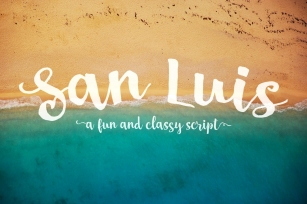 San Luis Script Font Download