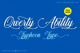 Qwerty Ability font Font Download