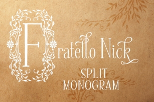 Fratello Nick Split Monogram Font Download