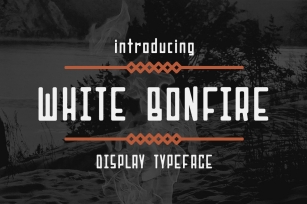 White Bonfire Display Font Download