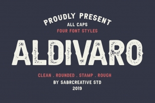 Aldivaro Family- 4 Style Font Download