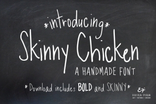 Skinny Chicken Handmade Font Download