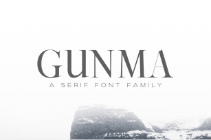 Gunma Serif Family Font Download