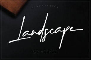 Landscape || Signature Font Download