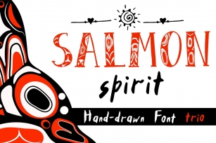 Salmon Spirit Trio Font Download