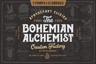 Bohemian Alchemist 5 + 15 Badge Font Download
