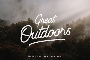 Outdoors Inks Typeface Font Download
