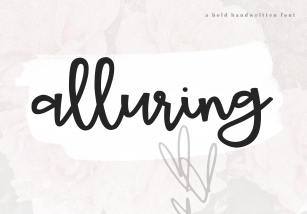 Alluring Font Download