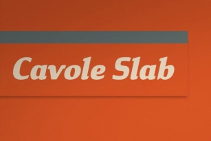 Cavole Slab Font Download