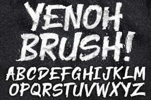 YENOH BRUSH FONT Font Download