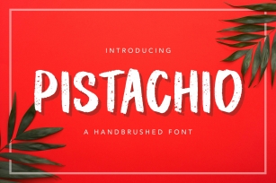 Pistachio Handbrushed Font Download