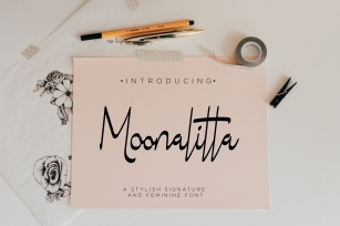Moonalitta // Feminine Type Font Download