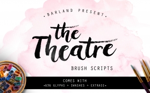 The Theatre Brush Font Download