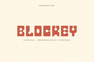 Blockey Retro Display Font Download