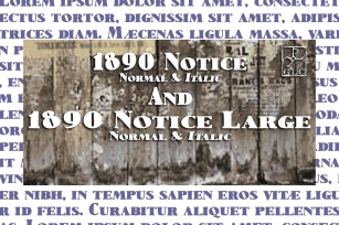 1890 Notice Set OTF Font Download