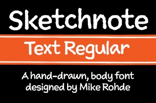 Sketchnote Text Regular Font Download