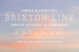 Brixton Line (+Stylistic Alts) Font Download