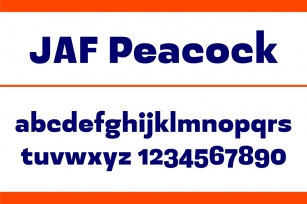 JAF Peacock Font Download