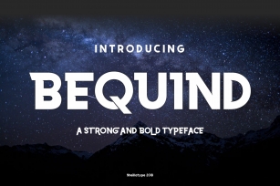 BEQUIND display font Bold and style Font Download