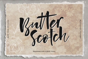 Butter Scotch Brush Script Font Download