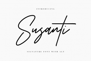 Susanti Signature Font Download