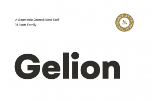 Gelion Typeface Font Download
