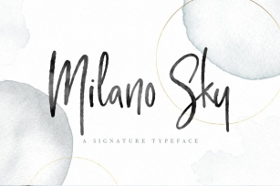 Milano Sky handwritten Script font Font Download