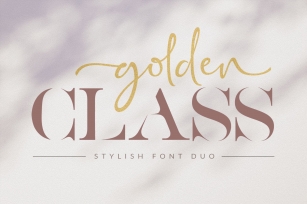 Golden Class // Elegant Duo Font Download