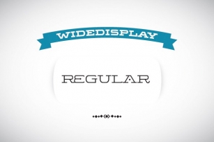 WideDisplay Regular Font Download