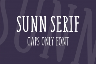 SUNN Serif Caps Only Font Download
